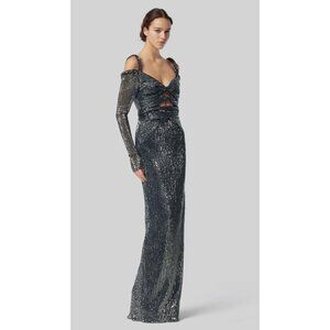 ALTUZARRA Flakonera sequined off-shoulder dress